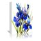 Irises Blue by Suren Nersisyan  Gallery Wrapped Canvas - Americanflat